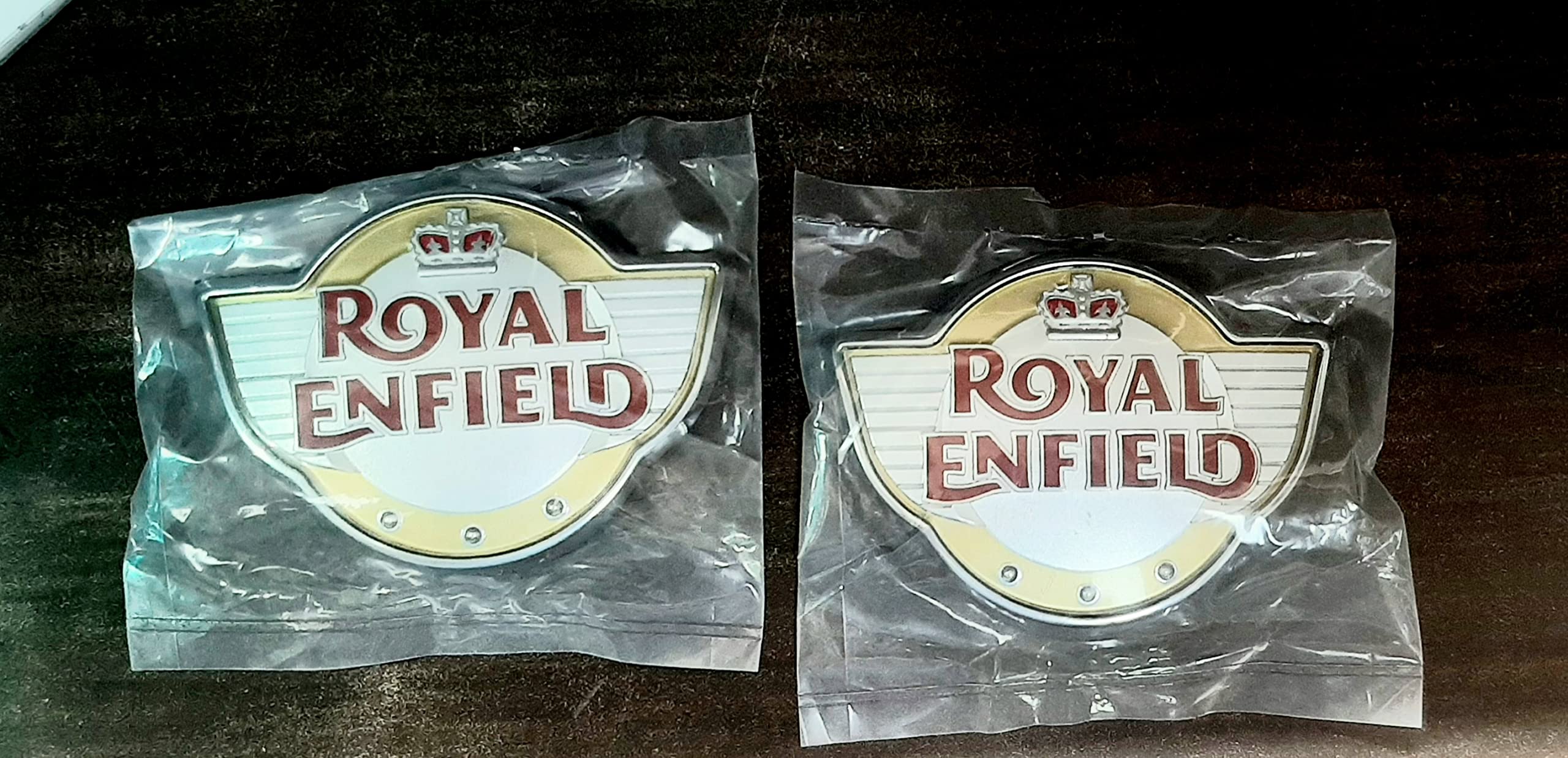 Zimba Bullet 350 Monogram 3D Emblem Decal for All Royal Enfield, Silver Sticker (Silver) - Pack of 2
