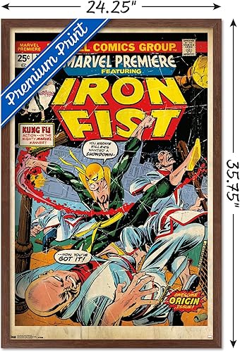 Miniatura 8 de Trends International Marvel Comics-Iron Fist-Premiere Cover #15 - Póster de pared, 22.375 x 34 pulgadas, paquete de póster y montaje prémium