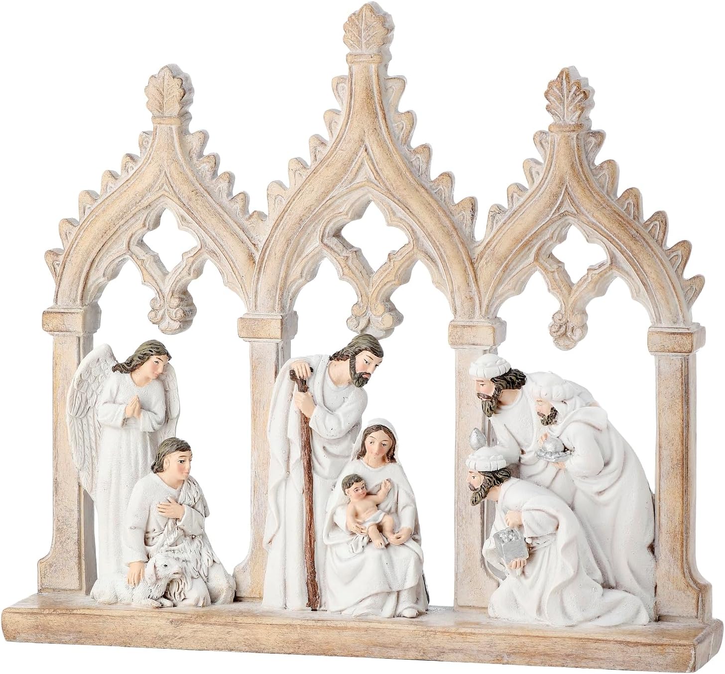 Regency International 12" Resin Nativity Scene with Arch