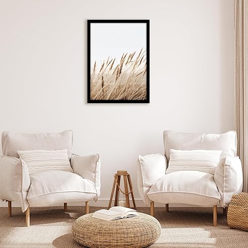 Vista 716 de Americanflat - Marco para póster de 71 x 74 cm con plexiglás pulido, portarretratos negro de madera industrializada, Epic Collection, marco ancho