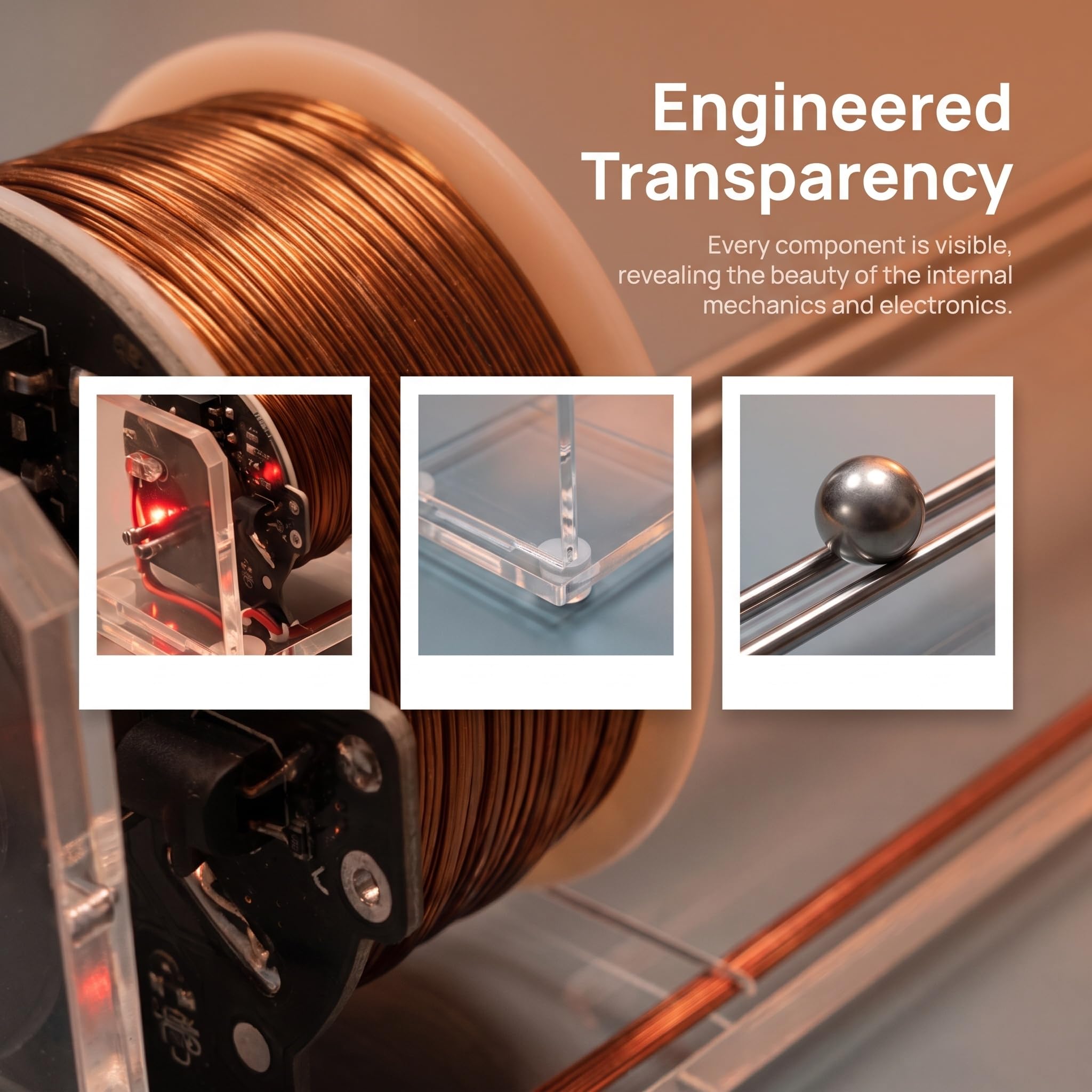 Acelerador Electromagnético De Montaje Propio, Modelo De Acelerador De Bobina Recíproca, Kit Educativo De Demostración Científica, para El Aprendizaje del Electromagnetismo