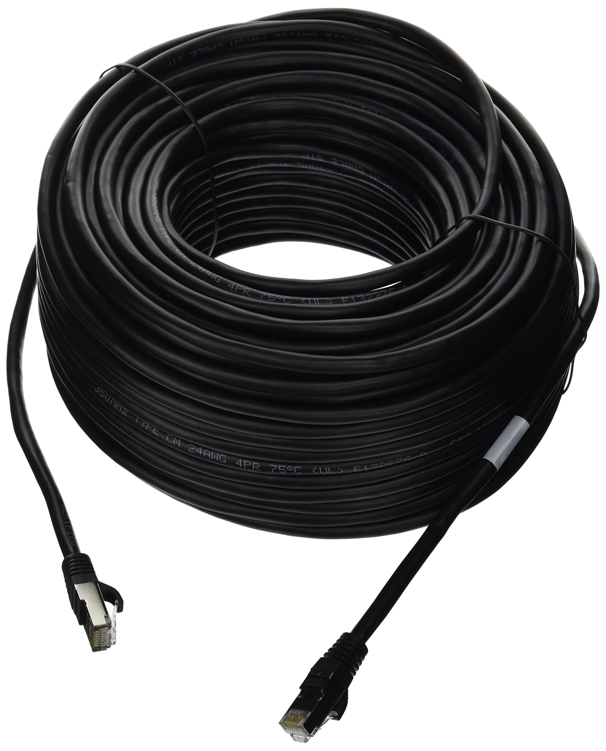 Photo 1 of C2G/Cables to Go 00482 Cat5e Snagless Unshielded (UTP) Network Patch Cable Cat5E Snagless Molded 150 Feet Black