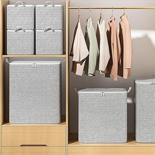 Miniatura 8 de Bolsa de almacenamiento de ropa, no tejida, plegable, bolsa de almacenamiento multiusos, de gran capacidad, ligera, portátil, caja de almacenamiento