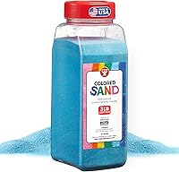 Vista 71 de Hygloss Products - Arena de juego de colores - Balde de arena de arte para manualidades de colores surtidos, naranja, 1 libra