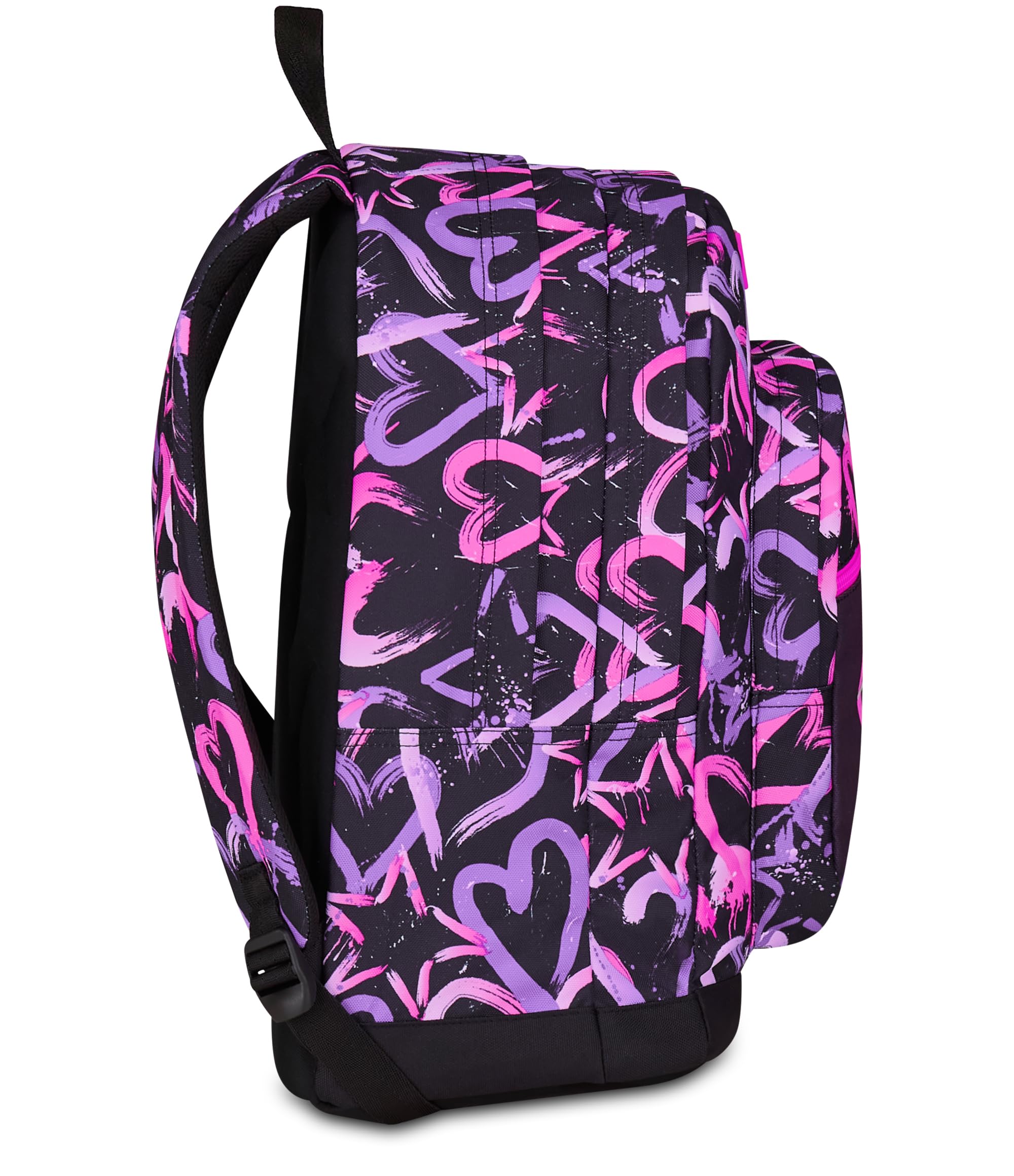 Seven Zaino New Fit, Doppio Scomparto, Tasca Porta Borraccia, Scuola e Tempo Libero, Lovely Elements, Bambine e Ragazze, rosa/viola