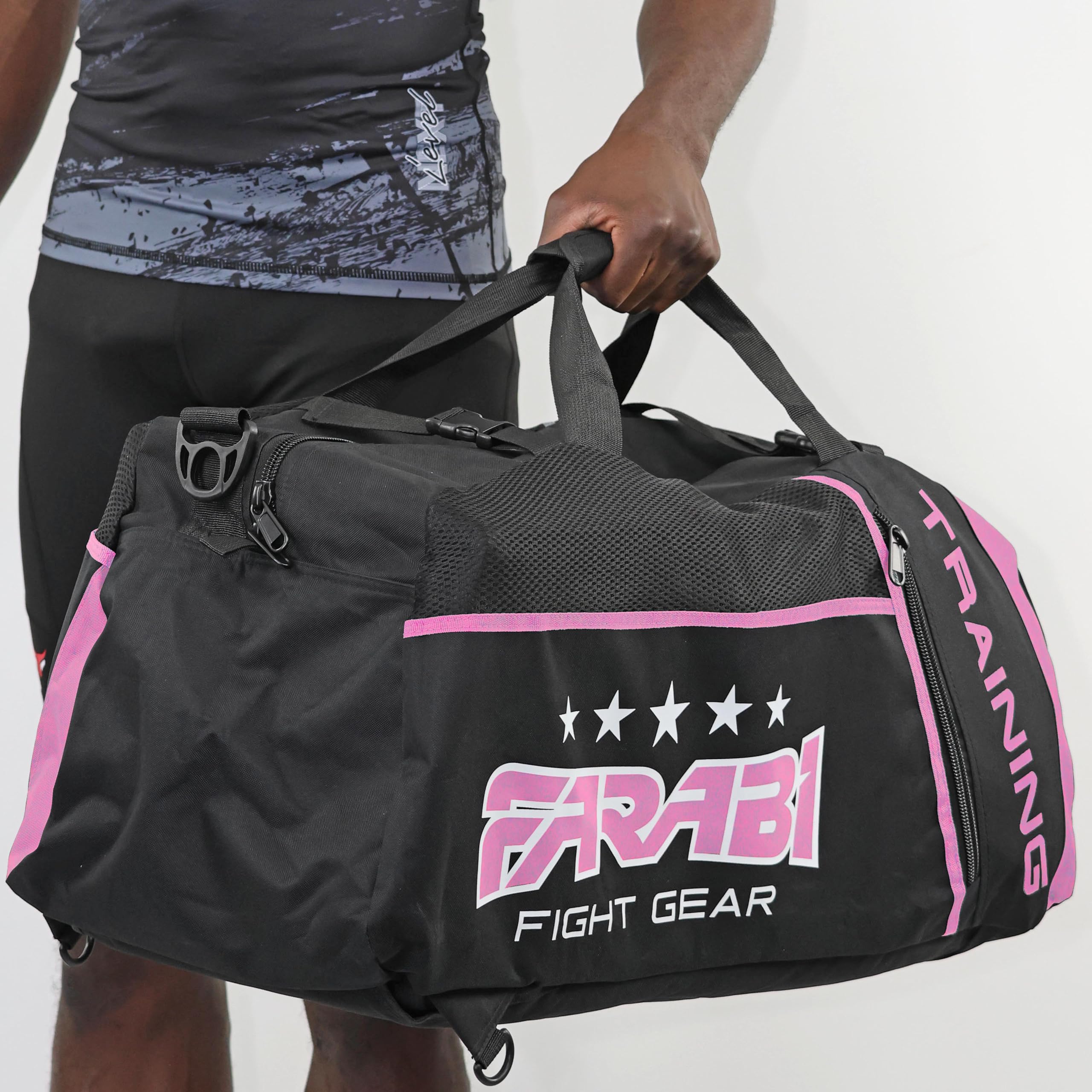 Farabi Sports Gym Fitness Unsichtbare Trainingstasche MMA Hosenträger, Boxsack Tote Trainingsgeräte Reise Sporttasche