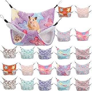 20PCS Guinea Pig Hammock Rat Hammock for Cage Pet Small Animal Hanging Hammock Hamster Ferret Bunkbed Hammock Cage Toy for Small Animals Chinchilla Parrot Sugar Glider Ferret Squirrel