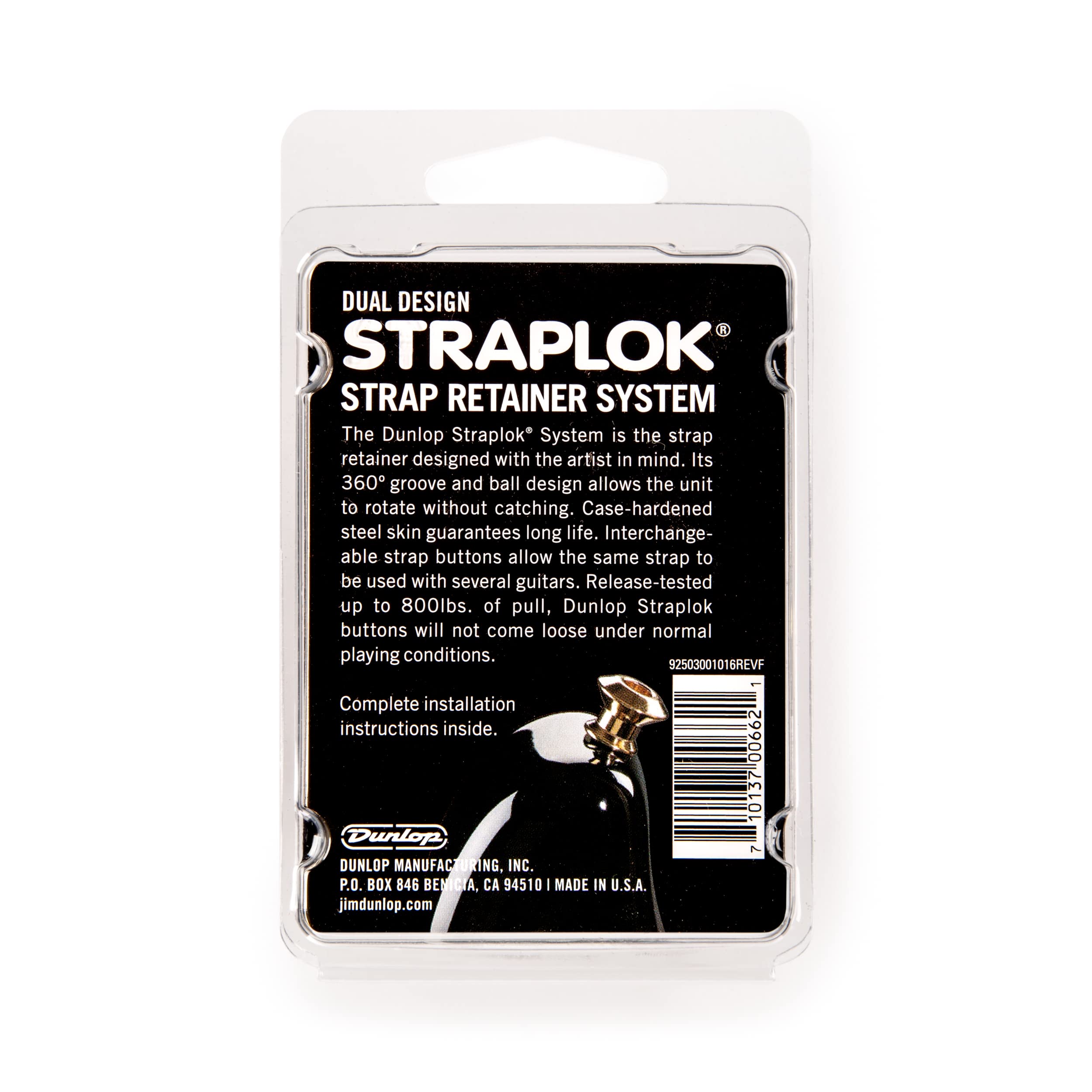 Jim Dunlop Straplok Dual - Laiton