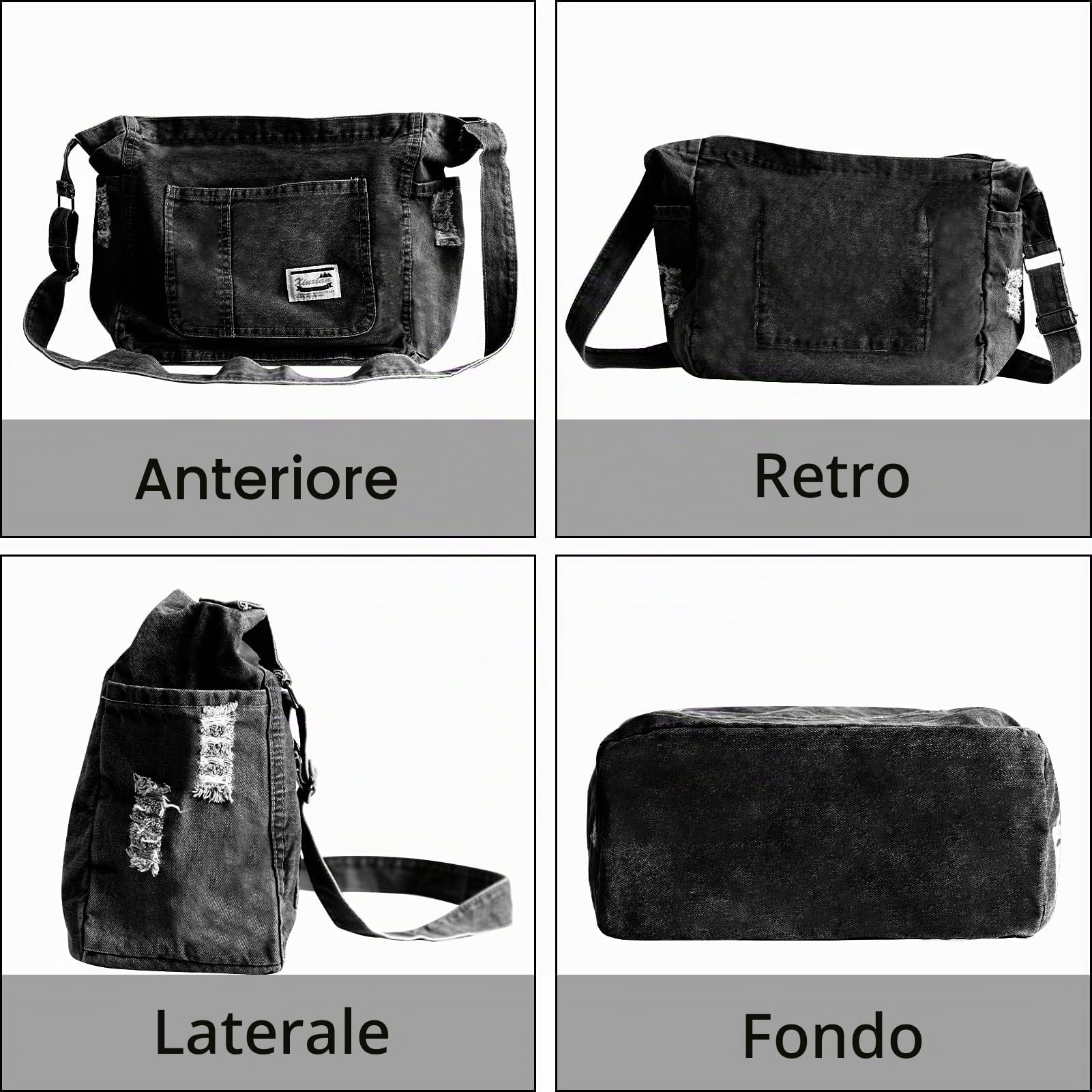 Borsa Jeans Donna Shopper Borsa Shopping Spaziosa