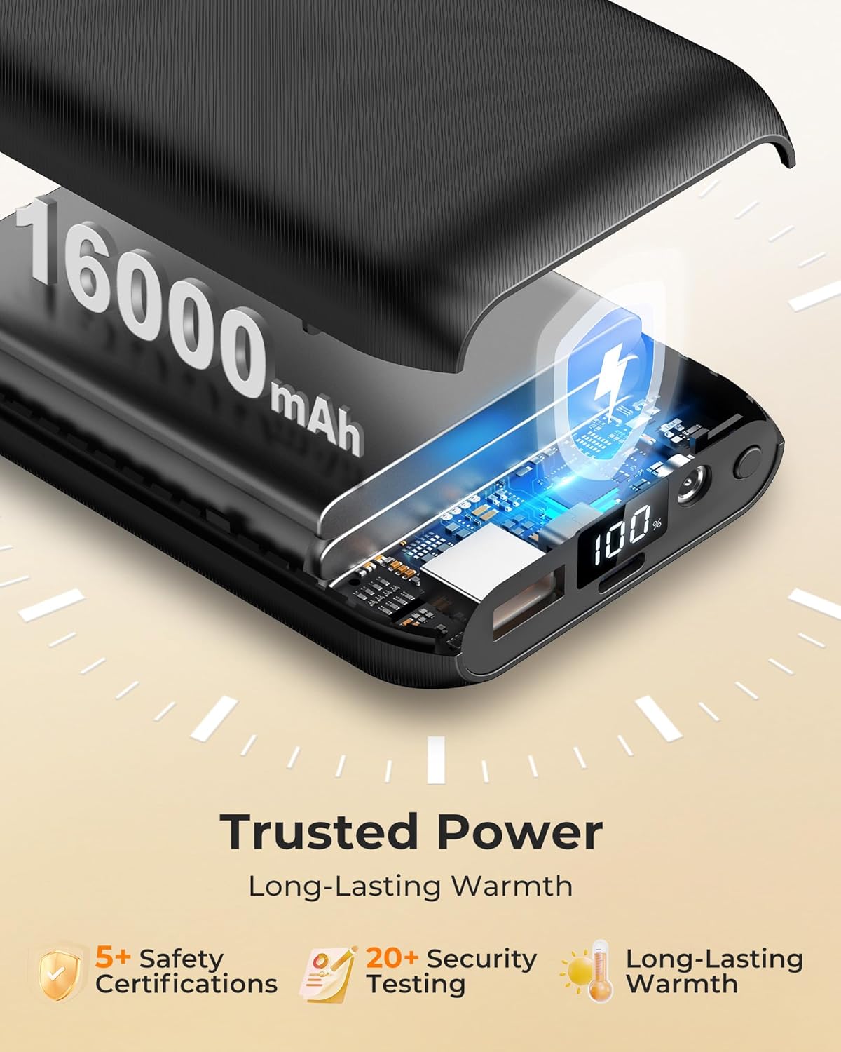 Glaais Heated Vest Women with Battery Pack 16000mAh 7.4V, Women's Heated Vest Warming Electric - Image 5