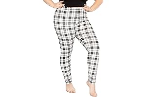 Plus Size Plaid Leggings
