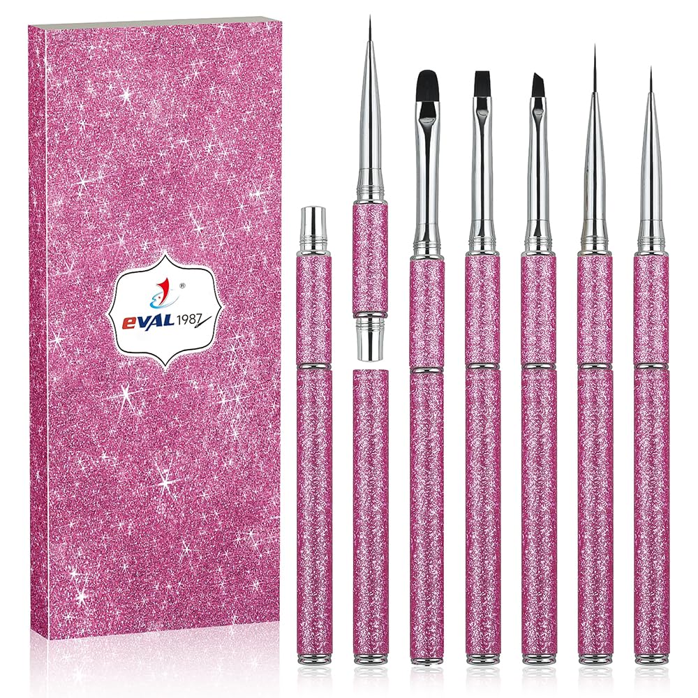 Nail Art Brushes Set Nail Art Design Pen Painting Tools with Nail Extension Gel Brush,Nail Polish Brush, Builder Nail Gel Brush, Nail Art Liner Brush