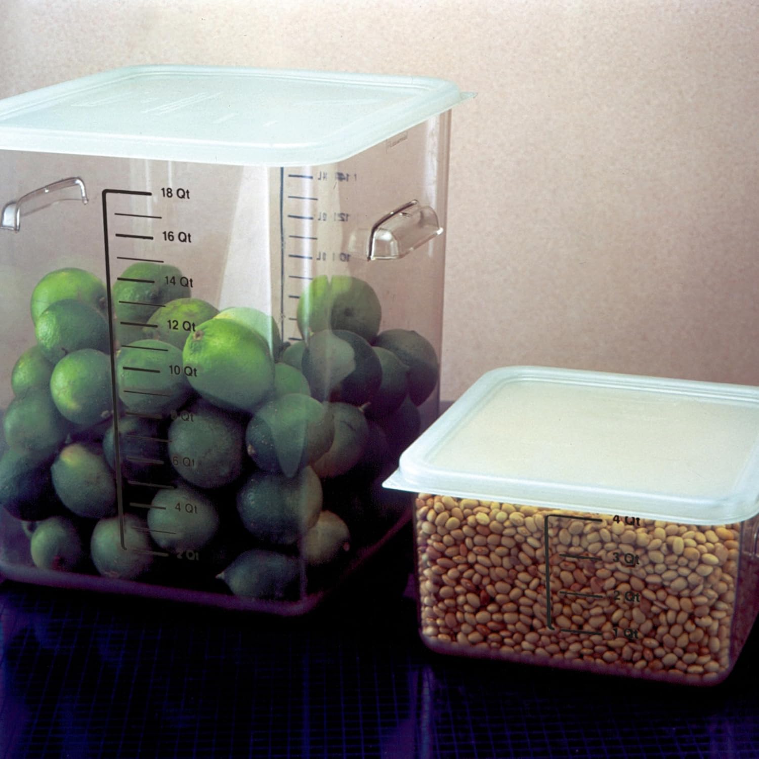 Rubbermaid Commercial Products, Space Saving Square Food Storage Container, 4 Quart, Clear, for Kitchen/Sous Vide/Meal Prep - Image 6