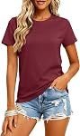MAGCOMSEN Women's Short Sleeve T-Shirt Quick Dry UPF 50+ Athletic Running Workout Yoga Top Tee Performance Shirts