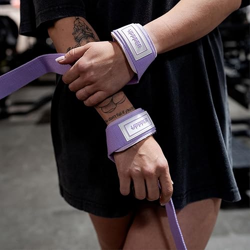 Miniatura 3 de UPPPER Correas de levantamiento de pesas con neopreno acolchado para peso muerto, entrenamiento de fuerza, entrenamientos de gimnasio, correas de