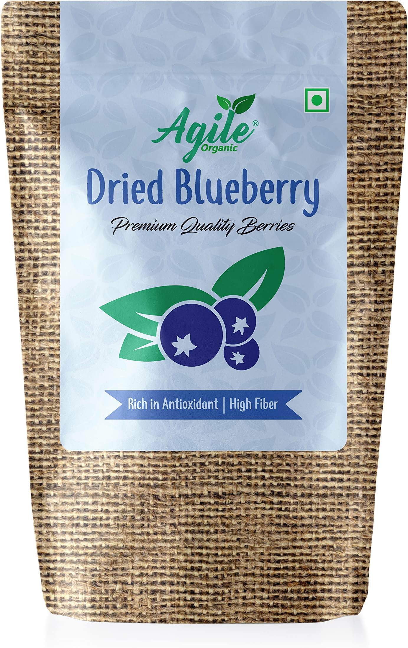 Agile Organic® Californian Whole & Dried Blueberry 150g | Immunity Building | Naturally Sweet