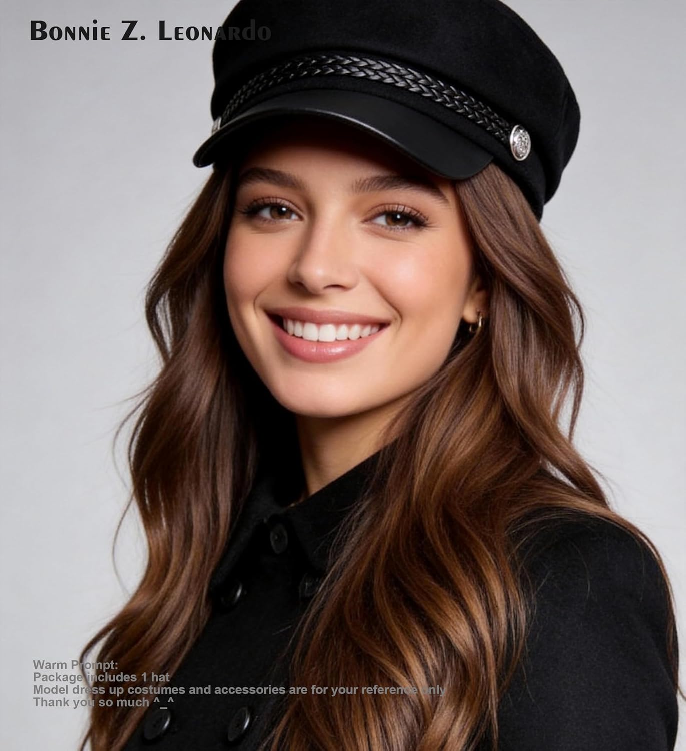 Bonnie Z. Leonardo Women Fashion Sweet Cool Fiddler Caps Newsboy Caps Visor Caps