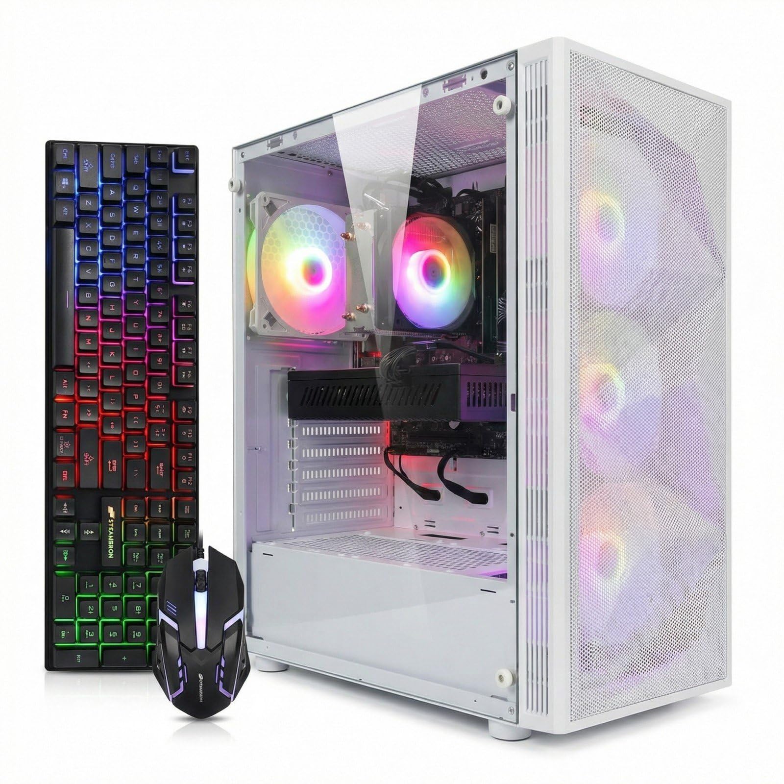 STGAubron Gaming PC Computer Desktop, AMD Ryzen 5 5500 up to 4.2G