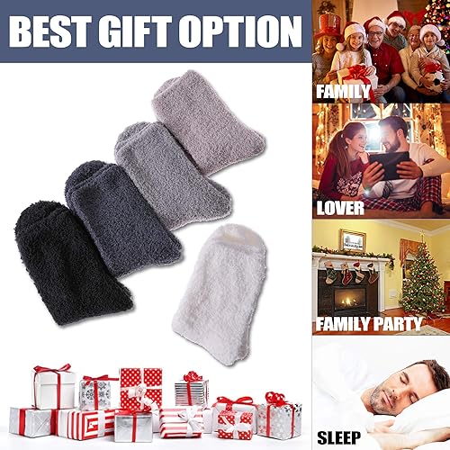 Miniatura 6 de CHOWISH Calcetines mullidos para mujer, de microfibra súper suave, esponjosos, acogedores, para invierno, cálidos, mullidos, para mujer