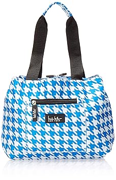 Nicole Miller of New York Insulated Lunch Cooler- Summer 2015 Colors - 11 Lunch Tote (Houndstooth Blue)