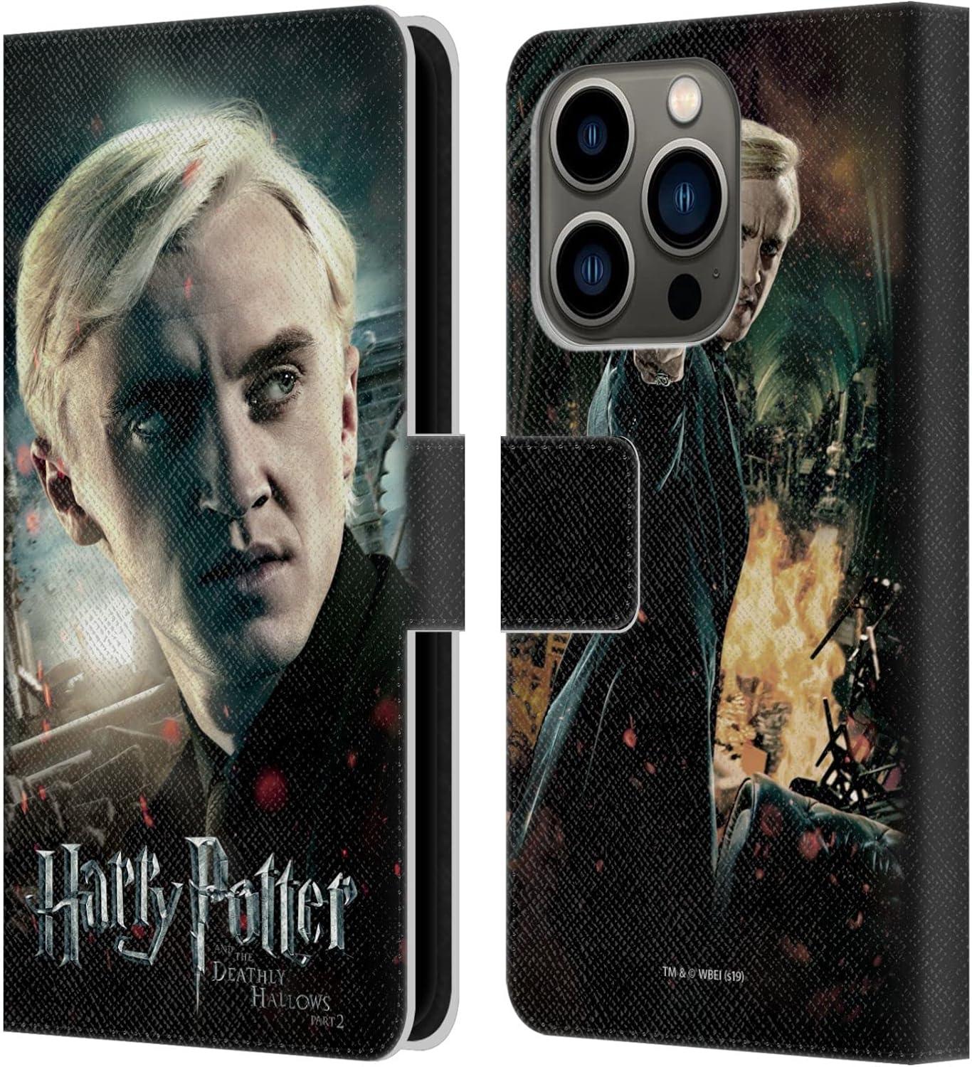 Head Case Designs Officially Licensed Harry Potter Hermione Granger Deathly Hallows VIII Leather Wallet Case Compatible with Apple iPhone 7/8 / SE 2020 & 2022