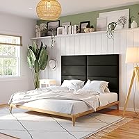 Vista 196 de Jaxx Panelist - Cabecero acolchado moderno, juego de 4 paneles para montar en la pared (cada uno de 11.25 x 38 pulgadas), tamaño King