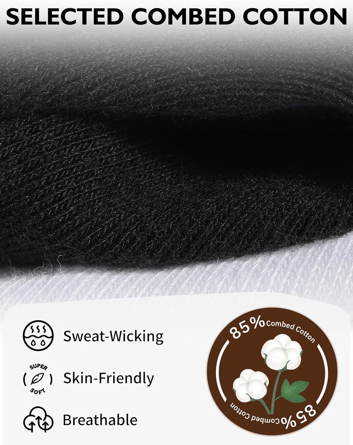 CLOSEMATE Womens Calf Crew Socks Comfortable Soft Cotton and Lightweight 5 Pairs - Image 4