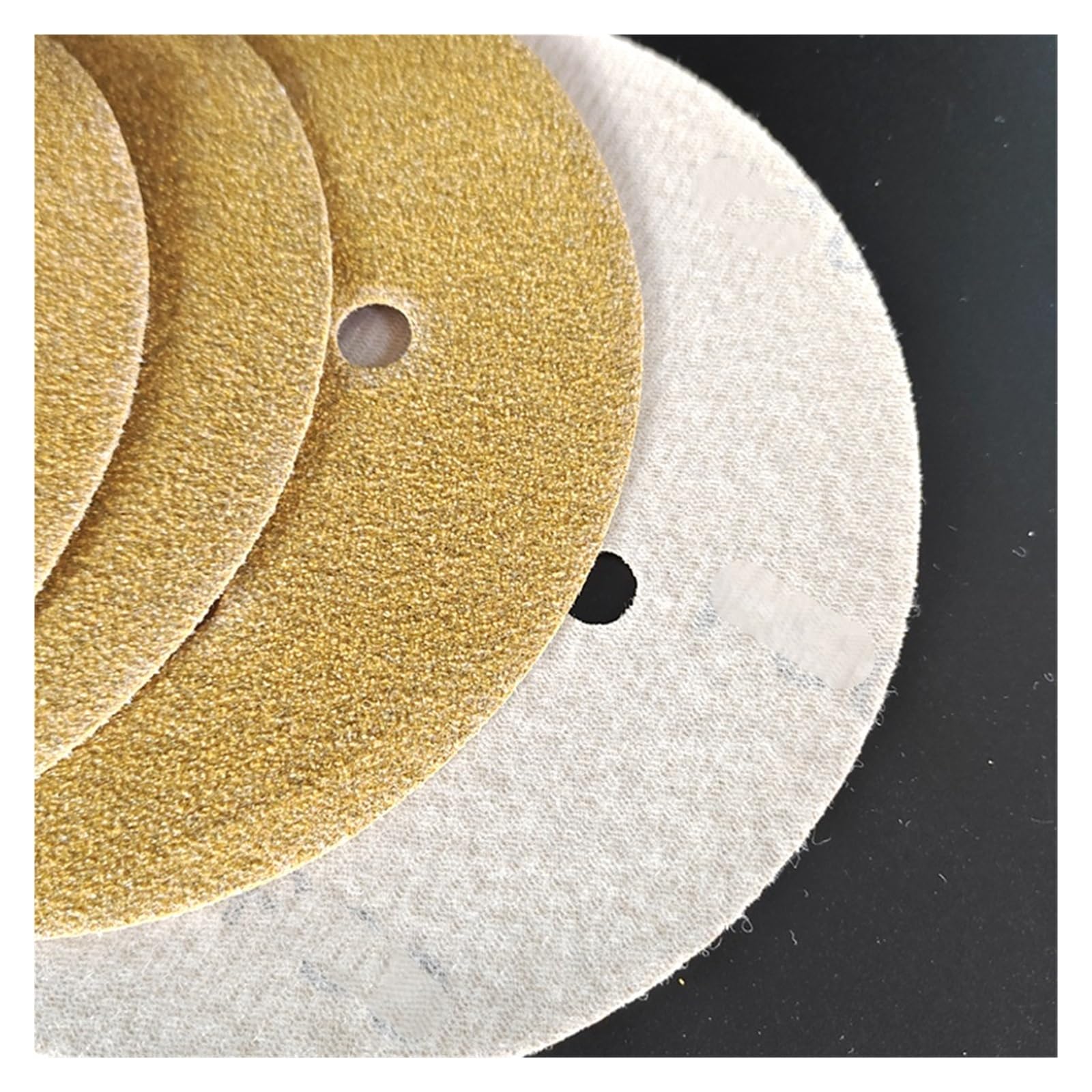 Disques de papier de verre, Disque de papier de verre 6 pouces, 6 trous, crochet et boucle, oxyde d'aluminium, paquet de 100 grains assortis(80 Grit)