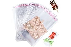 Patelai Bolsas para Helados de 300 Piezas con Palitos