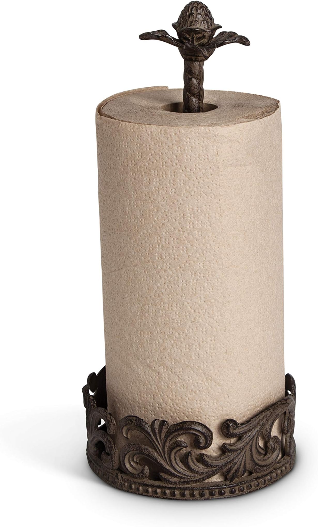 GG Collection Brown Metal Paper Towel Holder