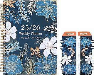 手帳 2025-2026年 カレンダー 2025年7月~2026年6月 マンスリープランナーオーガナイザー 学生デイリーティーチャー ウィークリーアカデミックマンスリープランナー 2025-2026年 女性用 アジェンダカレンダーブック 中高学年向け