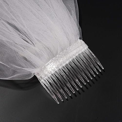 Miniatura 6 de Pangda 10 peines transparentes para el cabello para mujer, 14 dientes, de plástico, para novia, velo de boda, para accesorios de peinado fino