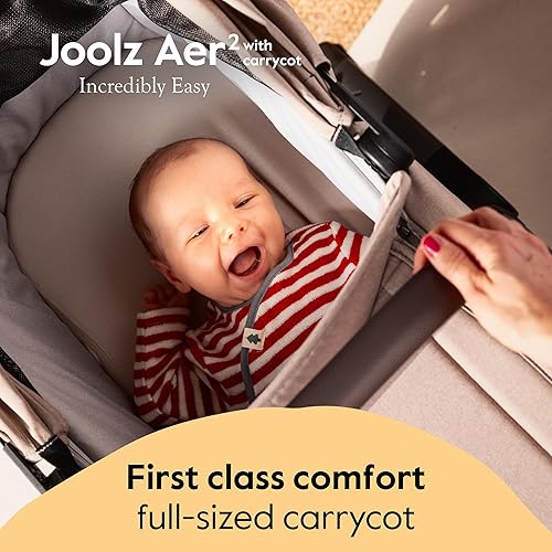 Miniatura 6 de Joolz Aer2 - Moisés plegable para cochecito de bebé, cuna ultraligera con plegado rápido con una sola mano, colchón suave, toldo grande UPF 50+,