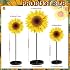Maitys 3 PC Mesa de Primavera Decoración Verano Girasol Mesa de Madera Señal de Primavera Mantequilla Independiente Mesa para el Hogar Cocina Rústica Centerpiece Standing Tiered Tray Shelf Decoraciones(Classic Sunflower)