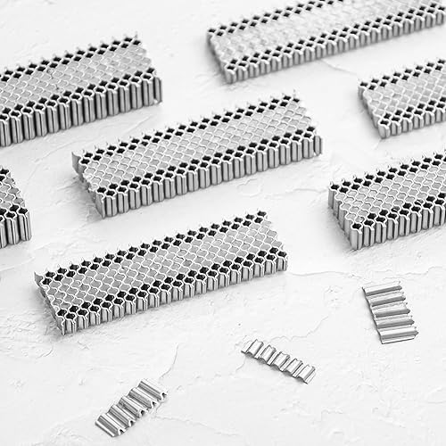 Miniatura 7 de meite Sujetadores corrugados MC114 calibre 25 corona de 1 pulgada de longitud corrugada W grapas de sujeción 8,000 PCScaja (1 paquete)