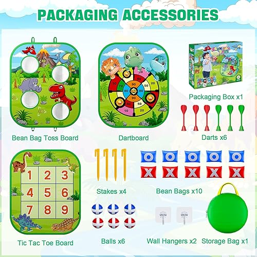 Miniatura 5 de Bean Bag Toss Game for Kids, Toddler Toys for Party Games and Outdoor Toss Games, Gift for Birthday or Christmas for Kids Aged 3 4 5 6 7 8 Year Old