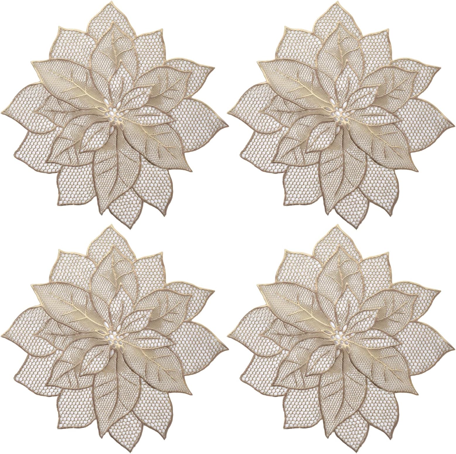 Buy HomeCloud Polyester Round Shape Table Mat/Table Mat Round/Round Pvc