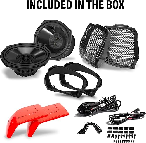 Miniatura 7 de BOSS Audio Systems BHD98 Harley Davidson - Kit de altavoces para alforjas de 6 x 9 pulgadas, compatible con motocicletas Road Glide y Street Glide