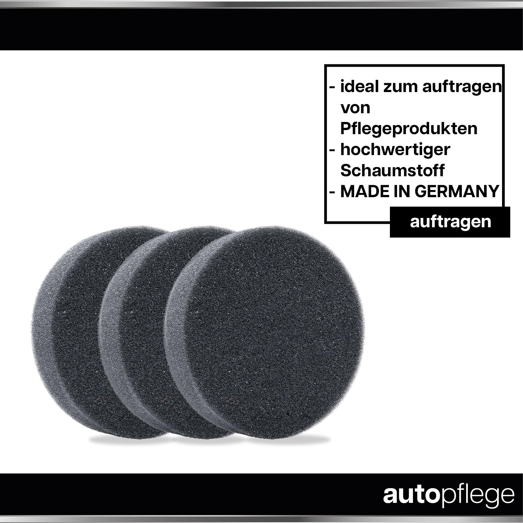 autopflege Auto Kunststoff Auffrischer Set für Innen und Außen | Meguiar's Ultimate Black Plastic Restorer + 3X Applikator Pad + Poliertuch | Kunststoffpflege für neuen Glanz mit UV-Schutz