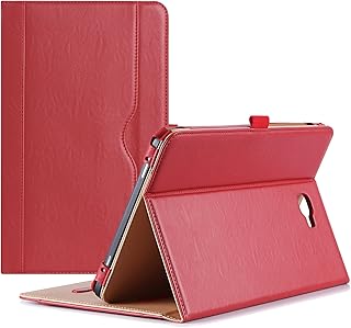 ProCase Galaxy Tab A 10.1 Case 2016 Old Model, Stand Folio Case Cover for Galaxy Tab A 10.1" Tablet SM-T580 T585 T589 (NO S Pen Version) with Multiple Viewing Angles, Card Pocket -Red