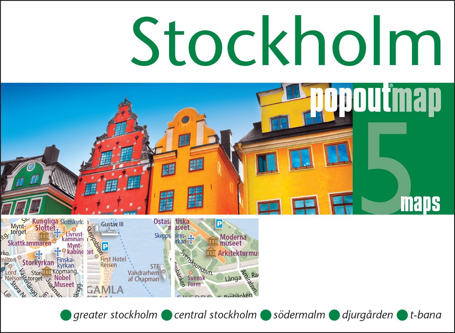 POPOUT: STOCKHOLM: Handy, Pocket Size, Pop-Up Map of Stockholm (Popout Maps)