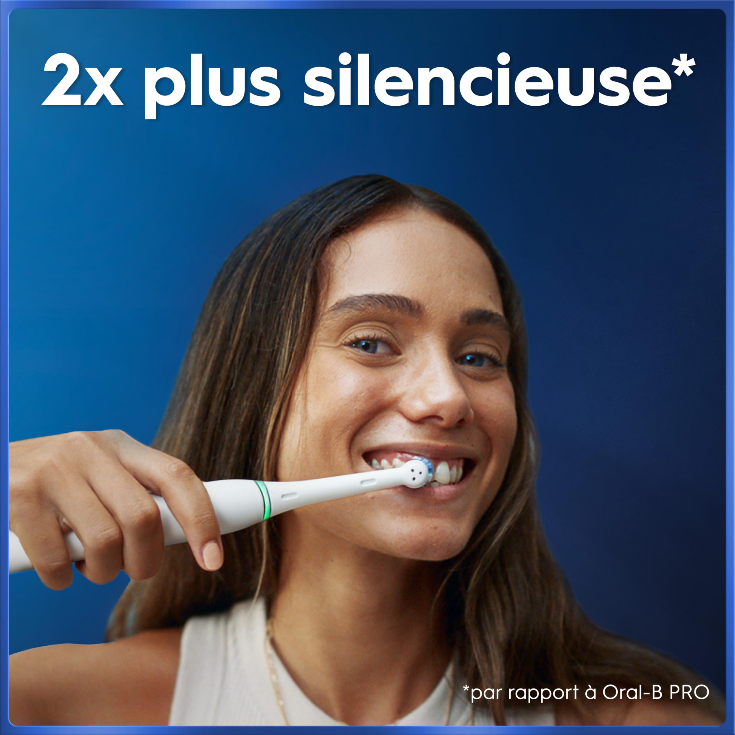 Oral-B Brosse à Dents Electrique iO 5 avec Brossette de Rechange, Blanche – 5 Modes de Brossage dont Douceur et Blancheur, Capteur de Pression sur les Gencives et d’Usure, Batterie Rechargeable, Etui