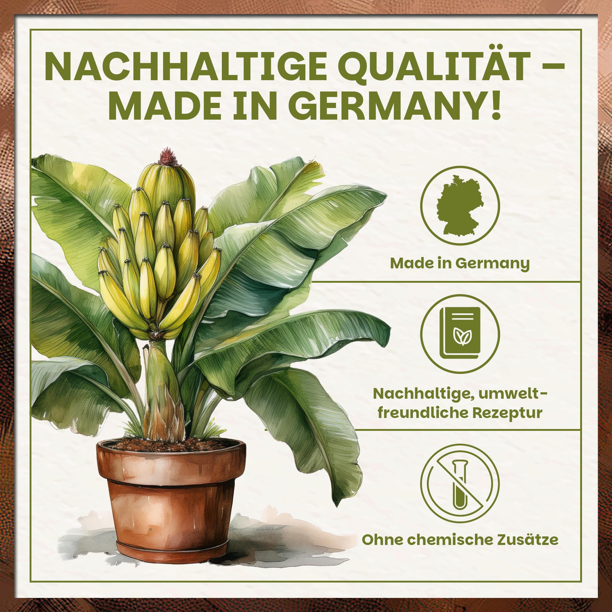 Green Home Bananenerde 72L - Erde für Bananen & Tropenpflanzen |Pflanzerde mit Langzeitdünger | Mit Perlite, Kokosfasern & Rindenhumus | Erde für Hochbeet, Kübel & Garten, pH 5,8