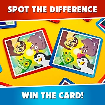 Snap the Difference Card Game - Fast-Paced Family Spot-the-Difference Fun