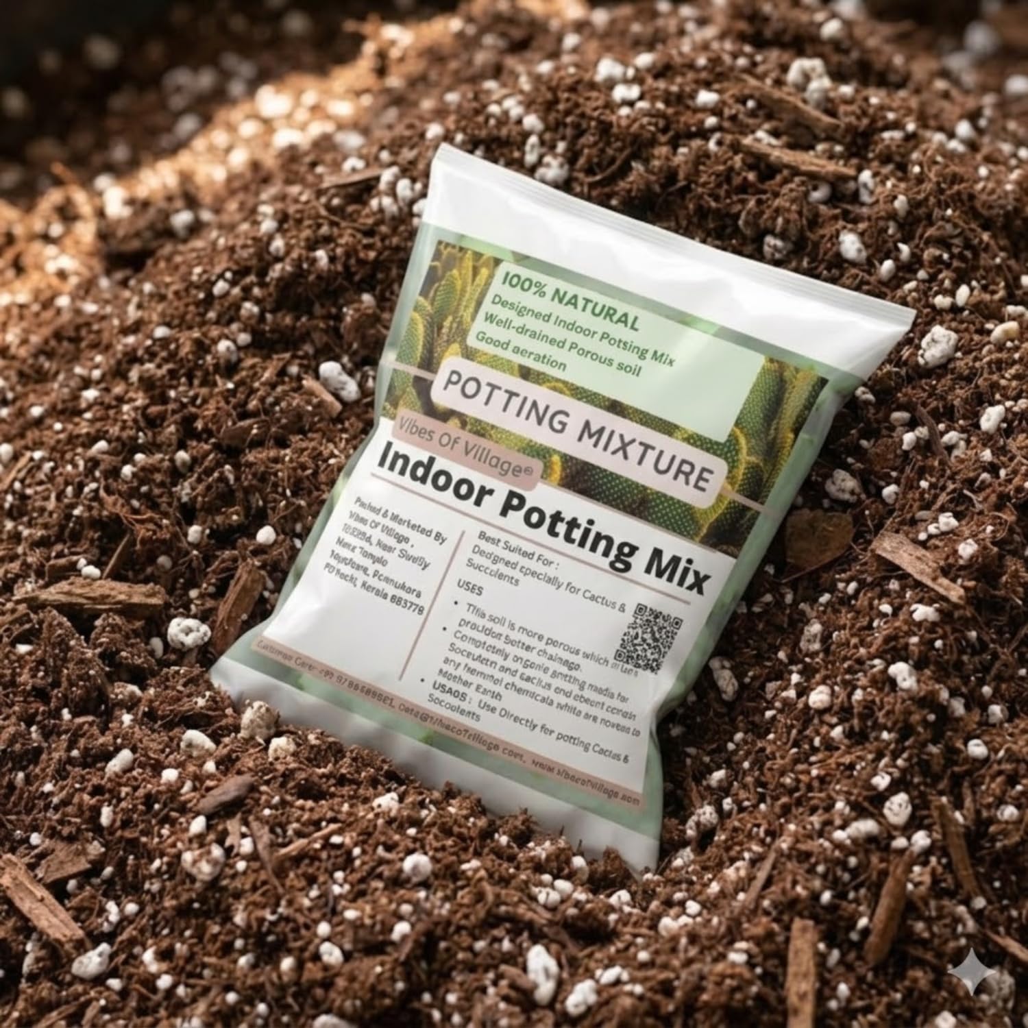 Premium Indoor Potting Mix - 1kg for Healthy Plants -3