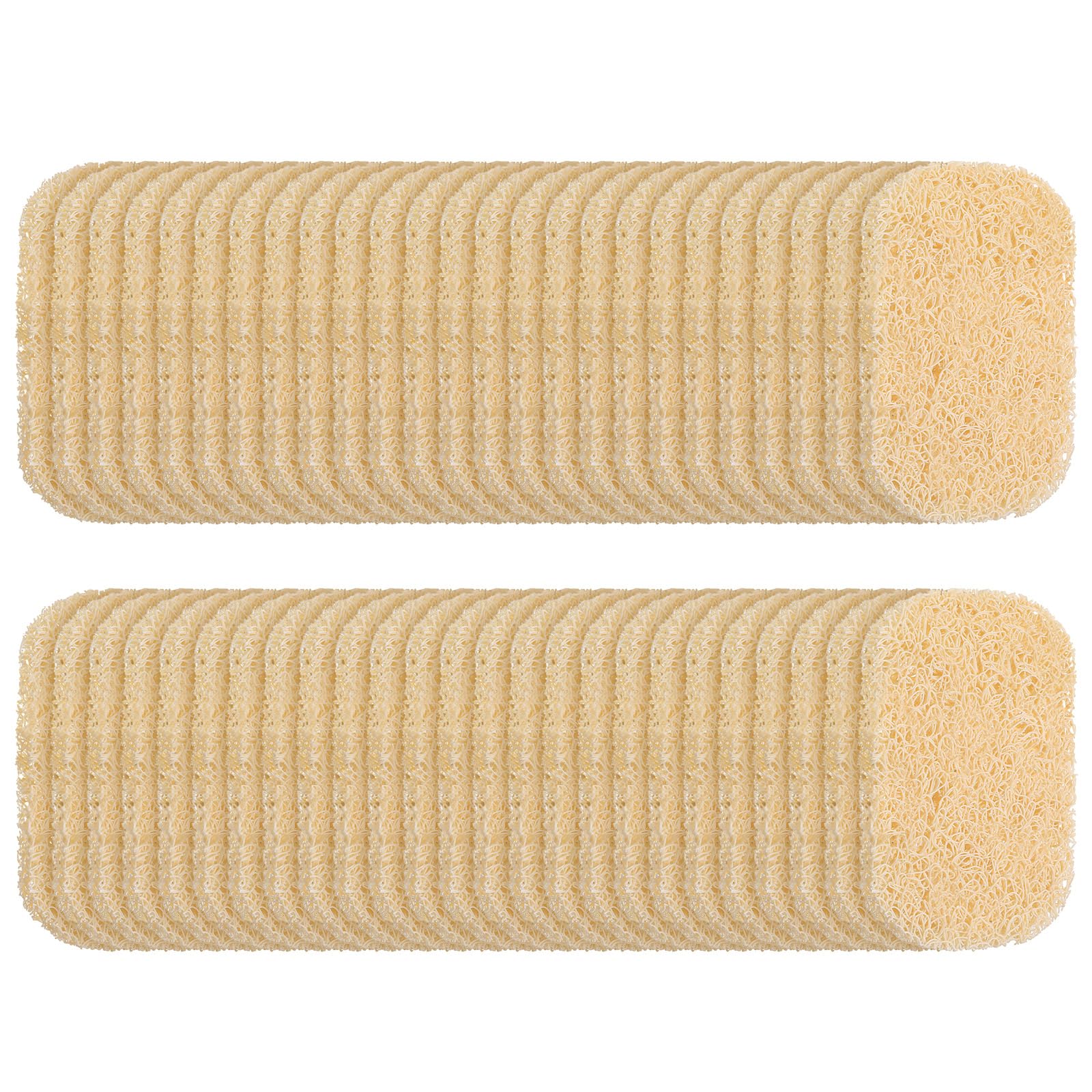 50 Pcs Soap Saver Pad, Soap Saver Holder Accessories, for Shower Kitchen Bathroom Travel Hotel Cleaning(Beige)