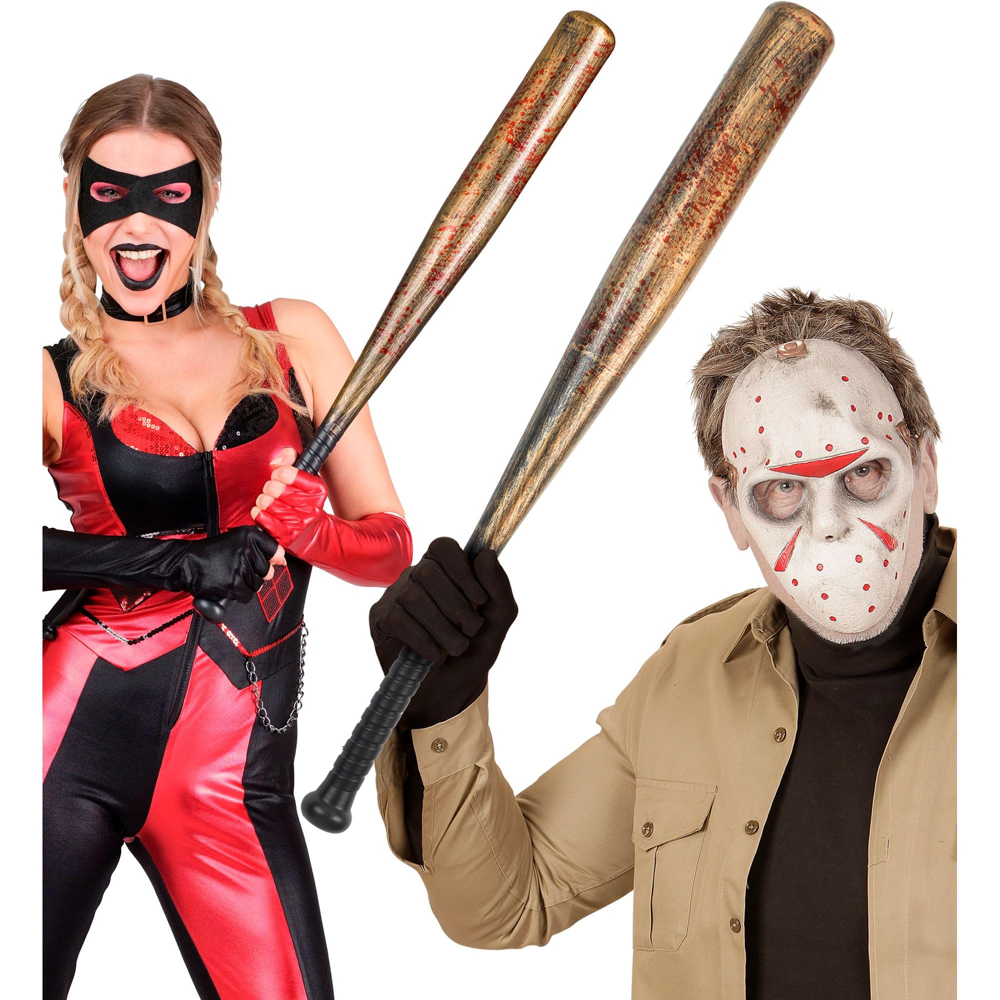 W WIDMANN MILANO Party Fashion Bate de béisbol ensangrentado Accesorio Falso Halloween Carnaval