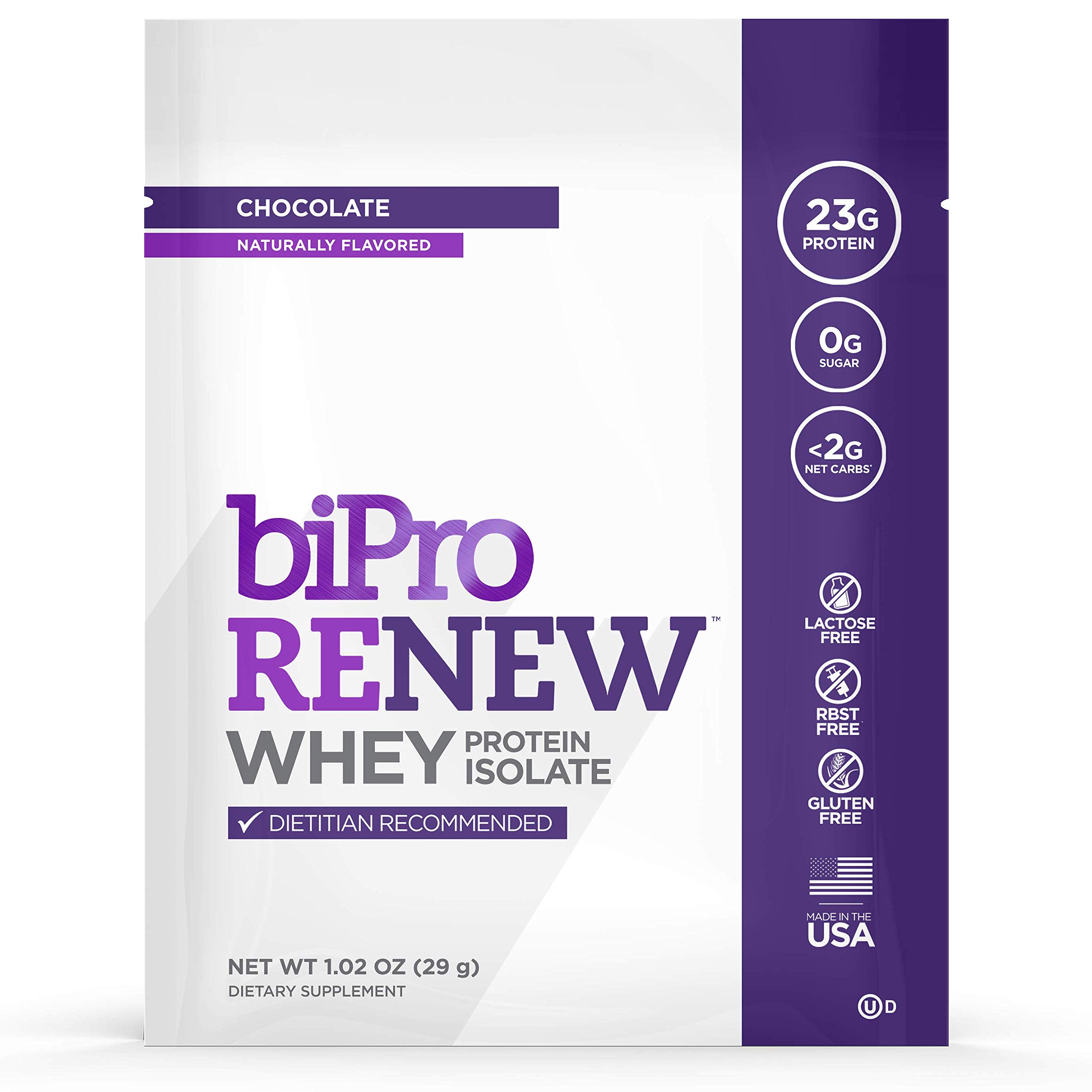 Buy BiPro Renew toGo 100 Whey Isolate Protein Powder, Chocolate, 12