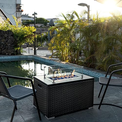 Miniatura 5 de GASPRO - Impresionante cristal reflectante decorativo para lugar para fogatas de propano, rocas de cristal para mesa para hacer fuego, de 0.5