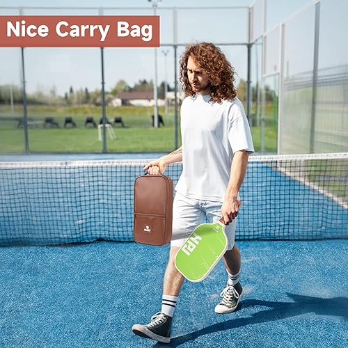 Miniatura 8 de HUDEF Palas de pickleball aprobadas por USAPA, raqueta de pickleball con núcleo de panal de abeja compuesta de fibra de carbono y polipropileno con